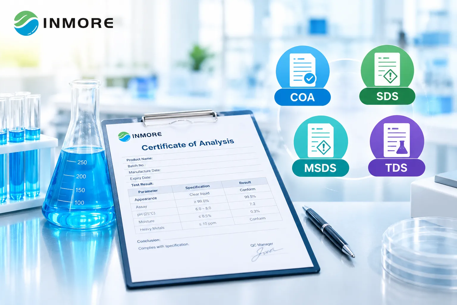 COA là gì? Ý nghĩa, cách đọc COA và phân biệt COA với SDS, MSDS, TDS